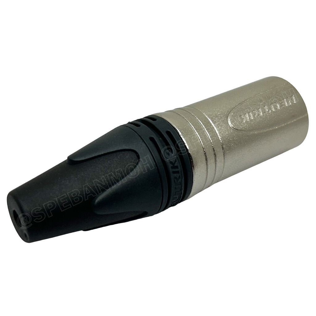[ 1ชิ้น ] NC3MXX Neutrik XLR Cannon 3P Audio Connector ต่อสาย Male ตัวผู้ต่อสาย แคนนอนผู้ สำหรับเข้าสาย ตัวผู้ นิวทริ...