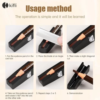 kifli.thเครื่องเหลาดินสอคิ้ว Duckbill เครื่องเหลาดินสออายไลเนอร์ดินสอเขียนคิ้ว Sharpener-KI