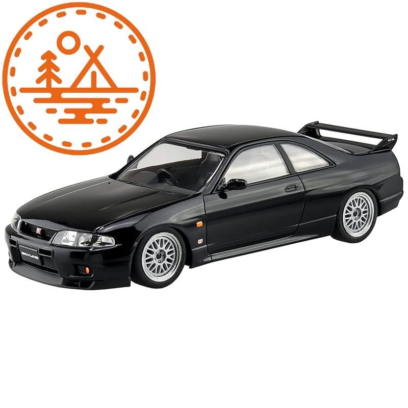 Aoshima Bunka Kyozaisha (Aoshima) 1/32 The Snap Kit Series Nissan R33 Skyline Gt-R Custom Wheel (สีด