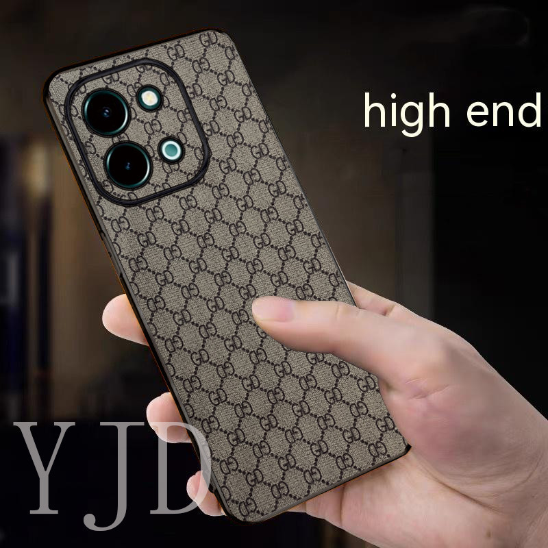 เคสสําหรับ Vivo Y28 หรูหราคลาสสิกแฟชั่นหนัง TPU Soft Edge เคสโทรศัพท์กันกระแทก