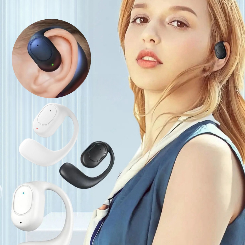 หูฟังbone conductor หูฟังบลูทูธแบบข้างเดียวสำหรับกีฬาสำนักงานไดร์เวอร์ หูฟังบลูทูธ หูฟังไร้สาย สำหรับอุปกรณ์บลูทูทั้งหมด