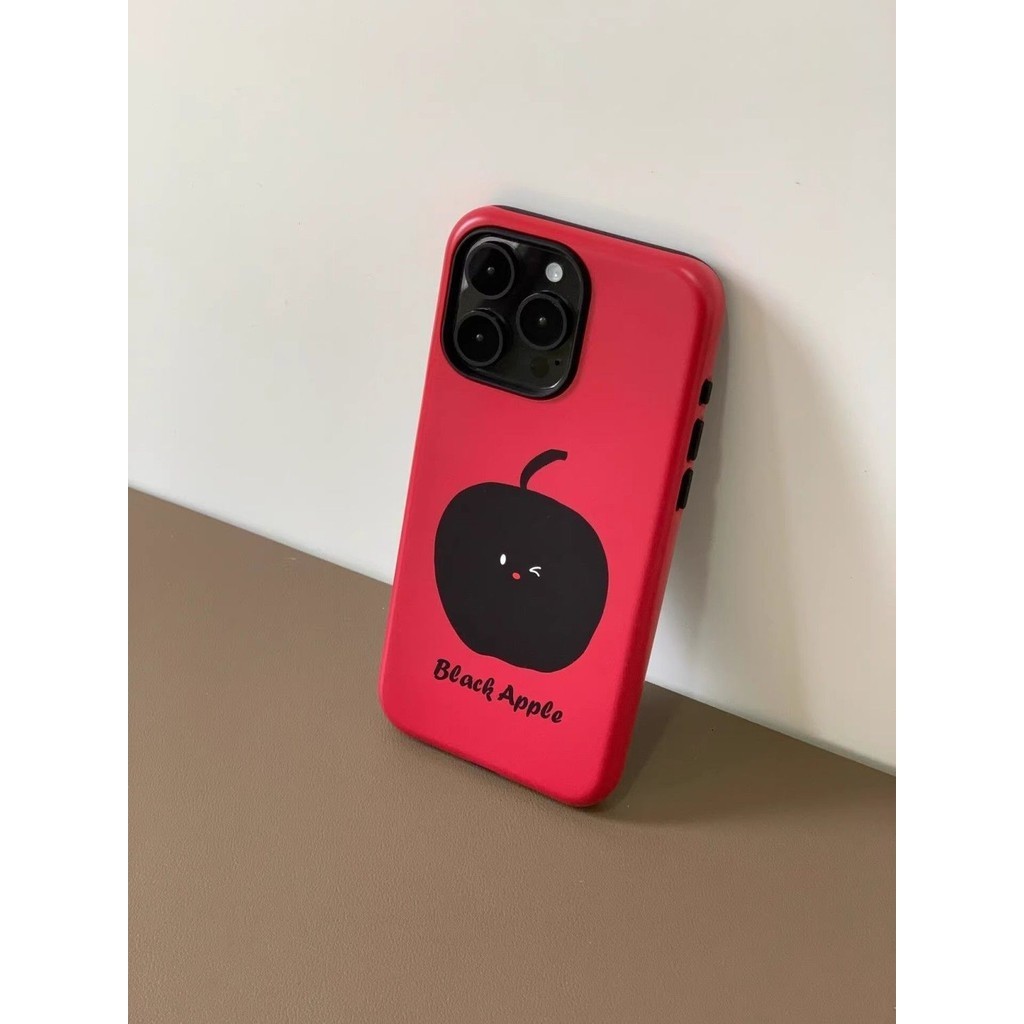 เคสโทรศัพท์ IPhone สีดําเหมาะสําหรับ IPhone 11 12 PRO 13 14 15 ProMax 7 8 PLUS 14 15 PLUS X XS XR XS