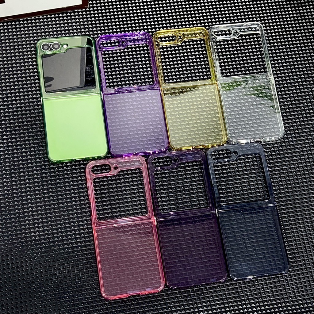 Flip6 Samsung Galaxy Z Flip5 TPU candy Case แฟชั่น luxury link pure สีกรณี Samsung Galaxy Z Flip 3 Flip4 กันกระแทกโทรศัพท์ความคิดสร้างสรรค์กรณีฝาครอบ