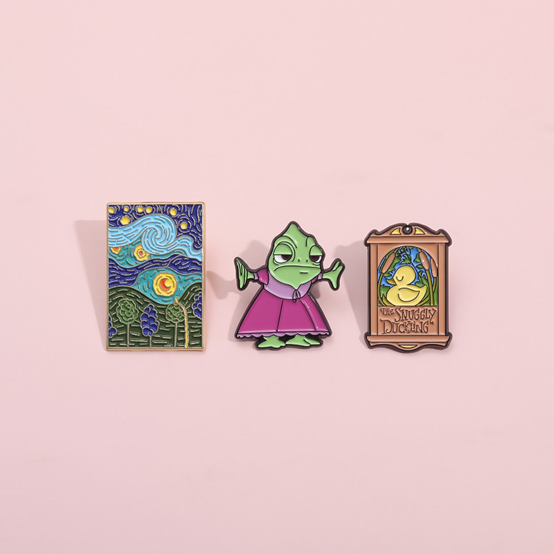 Disney-tangled เข็มกลัดเคลือบแฟชั่นเสื้อผ้าอุปกรณ์เสริมกระเป๋านักเรียน Badge ของขวัญสําหรับเพื่อน