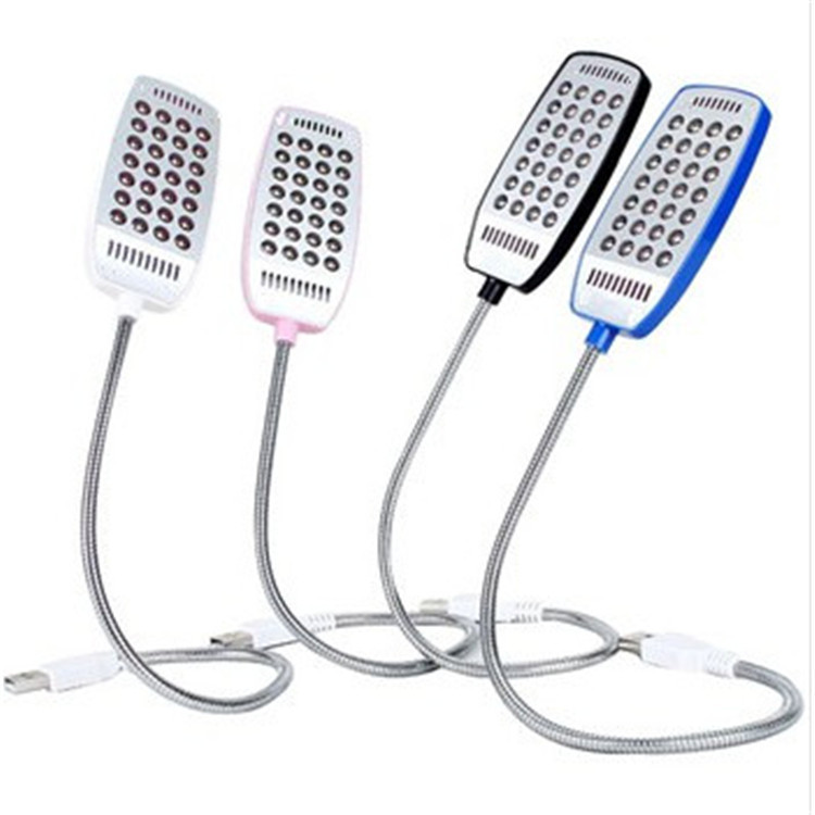 Super Bright 28 LED USB ไฟอ่านหนังสือโคมไฟตั้งโต๊ะแบบยืดหยุ่น PC ไฟกลางคืนคอมพิวเตอร์