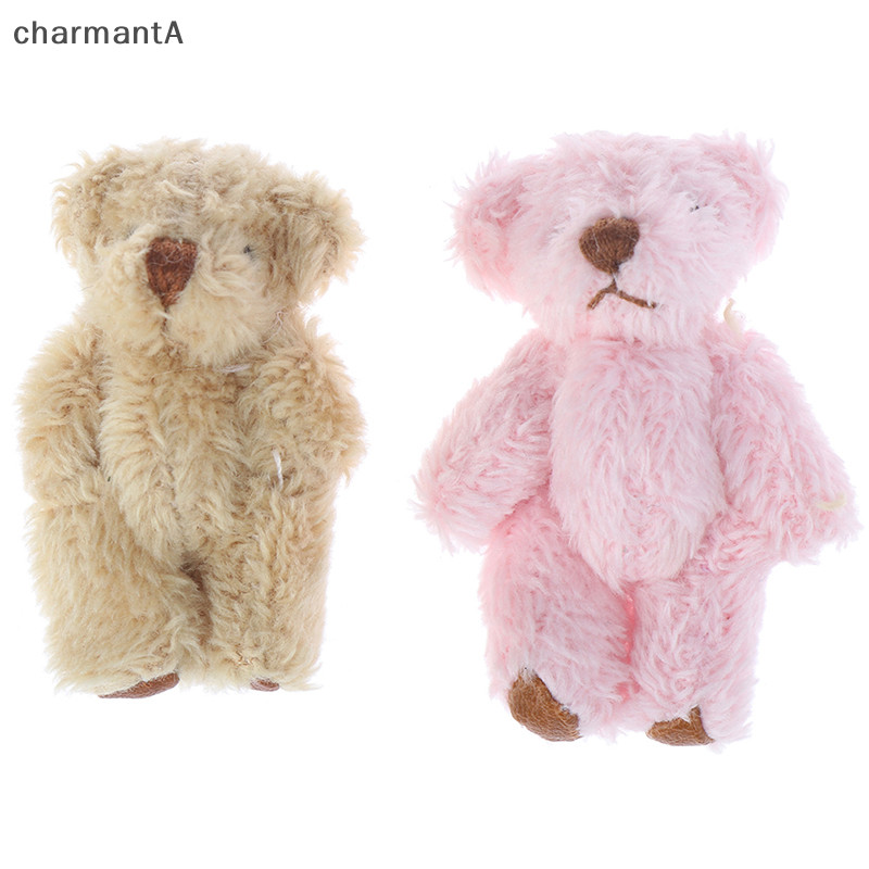 Charmanta 4.5 ซม. หมีน่ารักตุ๊กตาผมยาวหมี DIY เสื้อผ้าหรือมือถือ Handmade อุปกรณ์เสริม VN