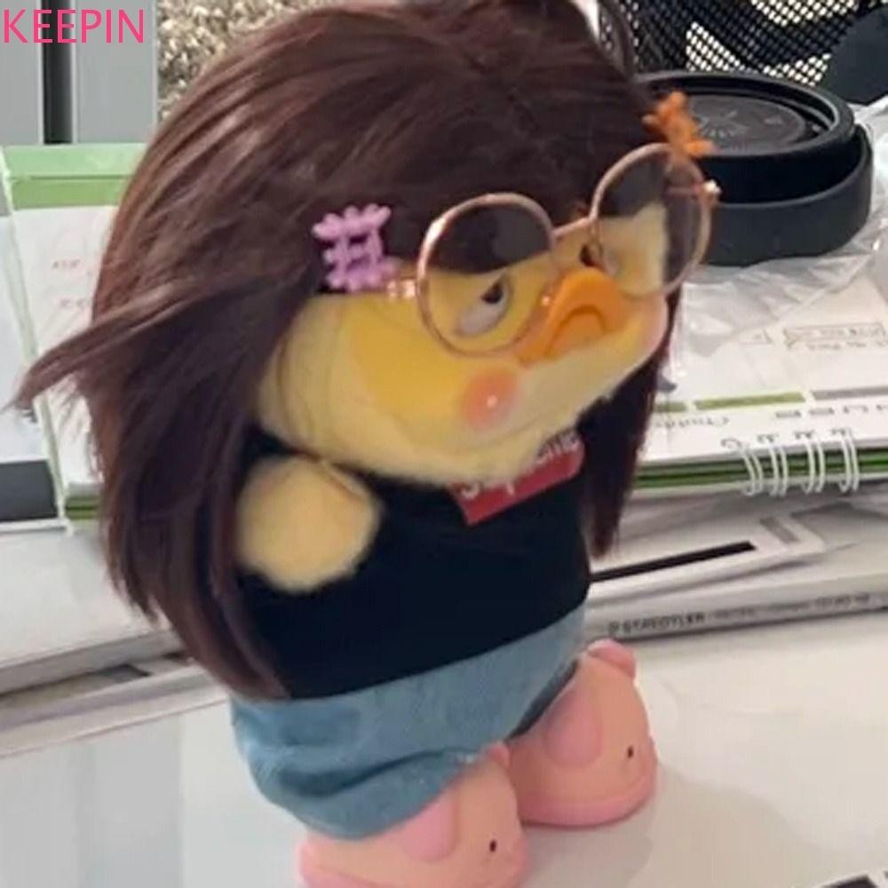 Keepin Upsetduck แว่นตาตุ๊กตา, Annoying Duck Sad Duck Mini ตุ๊กตาแว่นตา, แฟชั่นทํางานดังนั้น Annoying ของเล่นหลายสีตกแต่ง 15 ซม.ผ้าฝ้ายตุ๊กตาแว่นตาแต่งตัว