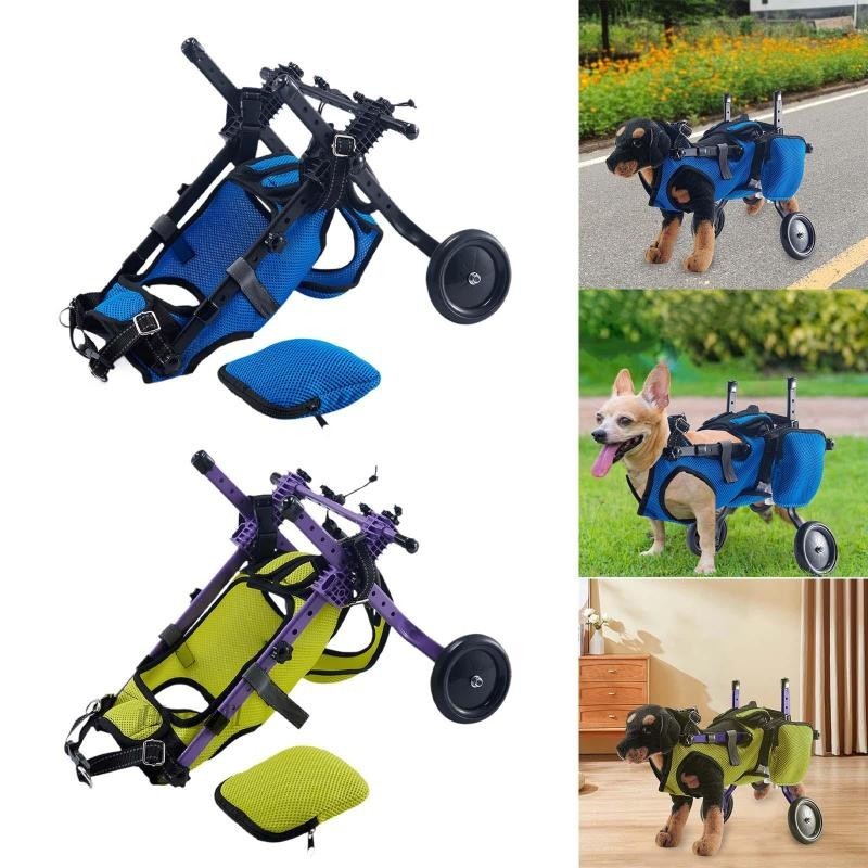 [โฮมิล1] รถเข็นสุนัขสําหรับขาหลังสําหรับคนพิการสุนัขสัตว์เลี้ยงรั้งขาและสนับสนุนสะโพก