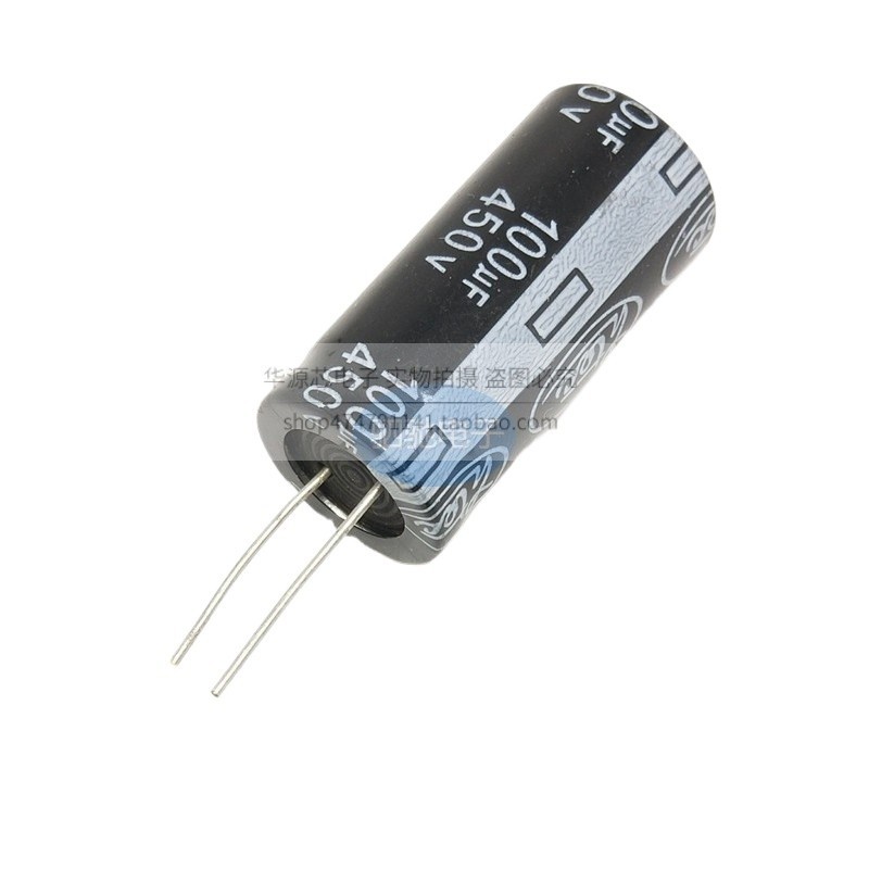 2 ชิ้น/ล็อต 450V 100UF 18 * 35 ตัวเก็บประจุไฟฟ้า 450V100 18x35 มม.ดิป
