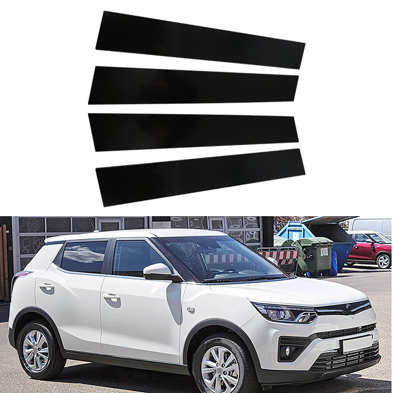 !ในสต็อก! เสาเสาประตูรถสําหรับ SsangYong Tivoli XLV Grand Air LUVi 2015-2023 ฝาครอบตัดหน้าต่าง BC คอ