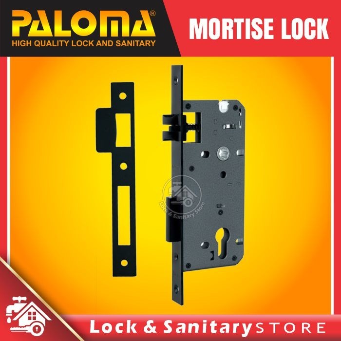 PALOMA MLP 338 MLP SPR 50 BLACK Lockcase Swing Mortise Lock
