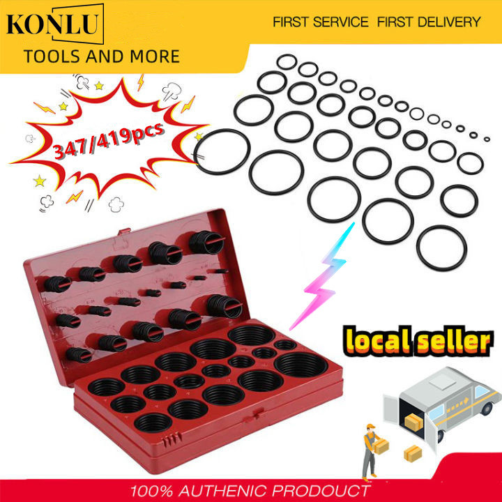 ZK KONLU ยางโอริง 347pcs/419pcs O-Ring Assortment Nitrile Rubber