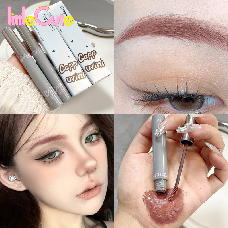 ครีมเขียนคิ้ว 4 สี - น้ํายายกกระชับคิ้วกึ่งถาวร - Spiral Ultra-fine Brush Head Eyebrow Gel - Eyebrow Pomade Setting Gel - Eyebrow Enhancer - Long Lasting Quick Dry