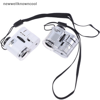 Newwellknowncool 60X แว่นขยายกล้องจุลทรรศน์ไฟ LED เครื่องประ…