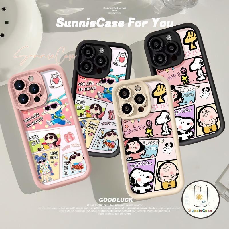 การ์ตูนแนวโน้ม สนู้ปปี้คู่ เคสRedmi 12C 9 A1 10C 9C 13C 9T 12 10 NFC 10A 9A Note 13 11 8 10 12 Pro 9 11s 10s POCO M3
