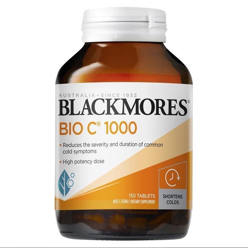 Blackmores Bio C 1000mg Vitamin C Chewable Tablets 150 Caps ออสเตรเลีย วิตามินซี เม็ดเคี้ยว