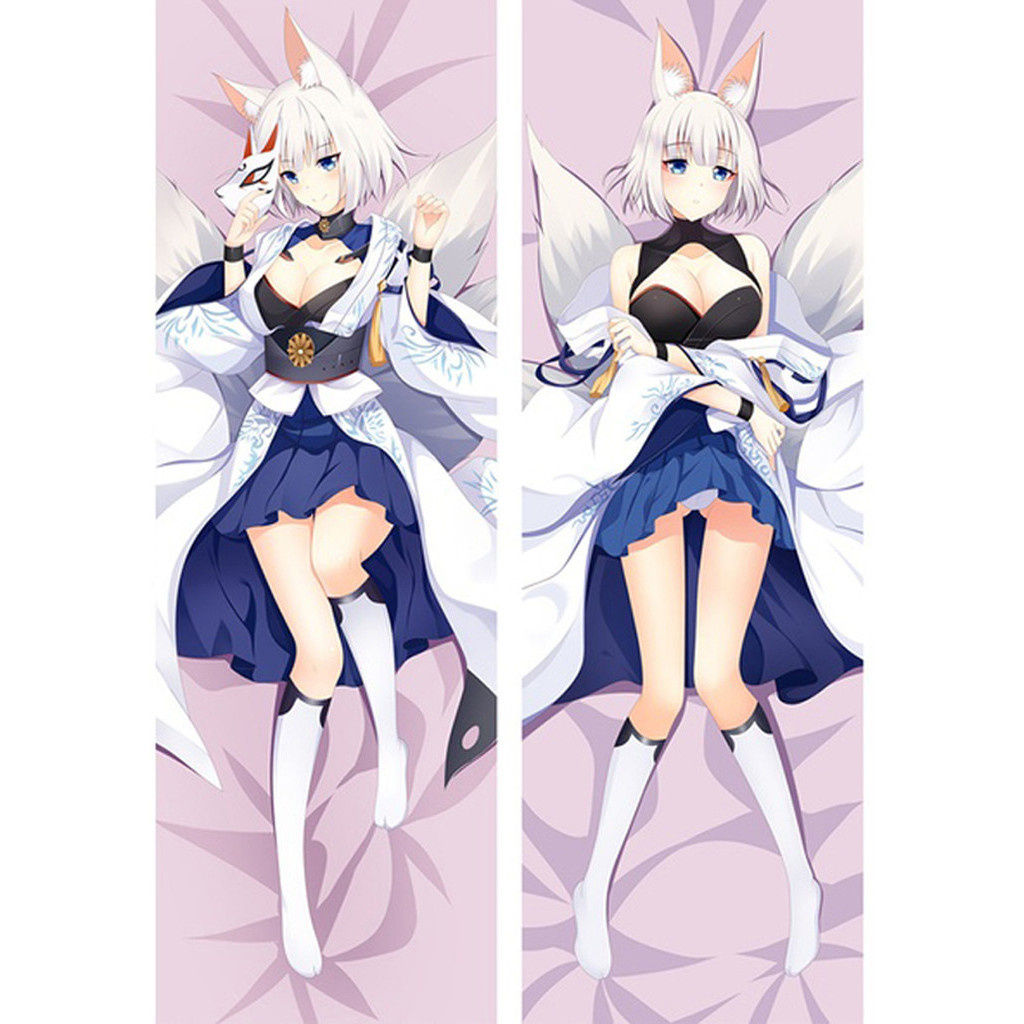 อะนิเมะตกแต่งหมอน Azur Lane IJN Kaga Dakimakura 2-Side พิมพ์กอดเบาะรองนั่ง Otaku Waifu