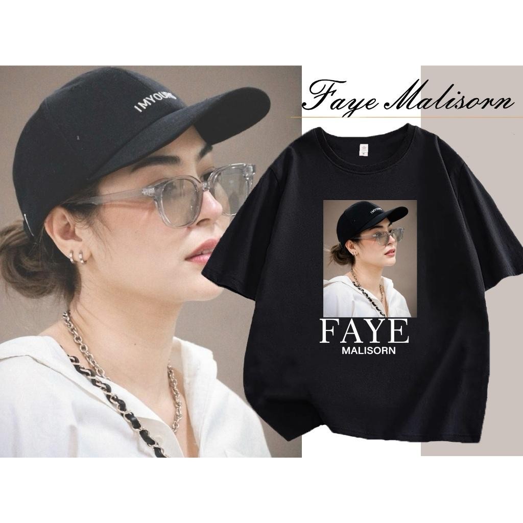 เสื้อเชิ้ตแขนสั้น Blank The Series Faye Peraya Yok  ผ้าฝ้าย แขนสั้น  ผ้าหนาทรงสวยเสื้อยืดแฟชั่น Uran