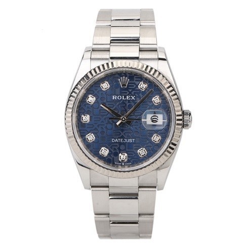 R ROLEX Datejust Sports Youth Blue Dial, Trendyly Stainless Steel Strap Domineering High-End Automat