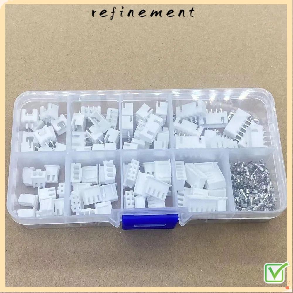 Refinement ชุดขั้วต่อสายไฟอะแดปเตอร์ PH 2.0 มม. พิทช์เทอร์มินัล พิน ตัวเชื่อมต่อ JST 2.0 มม. PH2.0 2