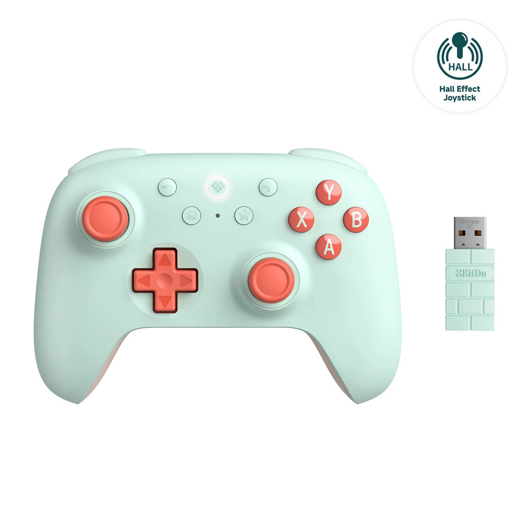 8BitDo คอนโทรลเลอร์เล่นเกมไร้สาย Ultimate 2C ใหม่สําหรับพีซี, Windows 10, 11, สํารับไอน้ํา, Raspberry Pi, อุปกรณ์เสริมเกมแพด Android thumbnail 9