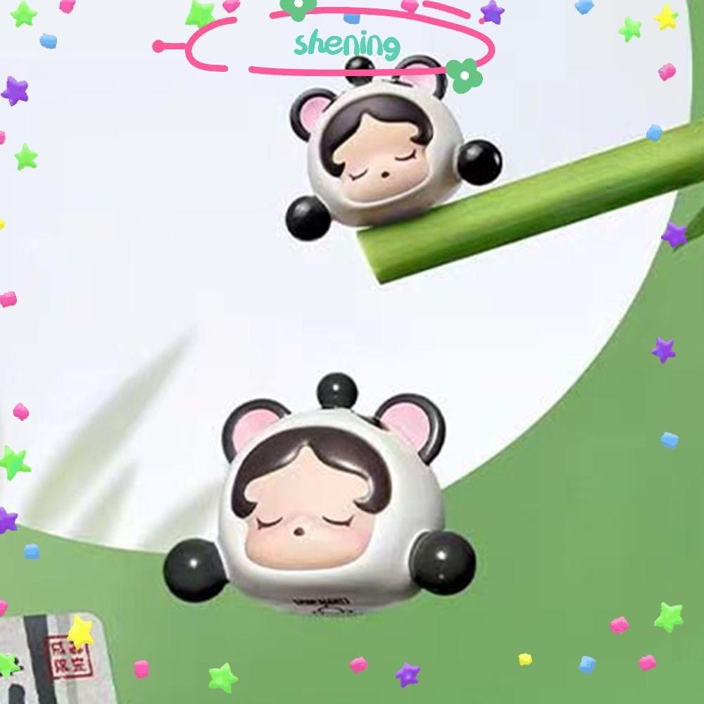 Shening 1 ชิ้นอะนิเมะการ์ตูนรูป, SkullPanda Kawaii กล่อง,แฟชั่นฟองสบู่น่ารัก POPMART Pop Bean กล่องของเล่นเด็ก