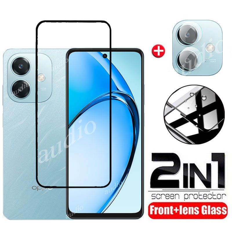2in1 ฟิล์มกระจกนิรภัยสําหรับOppo a3x A3 OPPOA3 OPPOA3x 5G 4G 2024 ป้องกันหน้าจอSoft HDกล้องเลนส์ฟิล์มสําหรับOPPO a3x 3x A3 X OPPOA3x 5G 4Gป้องกันหน้าจอ