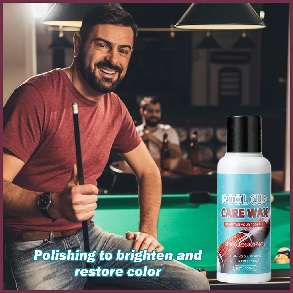 Pool Cue Shaft Polisher Maintenance Oil Shaft Wax สําหรับ Brightening 100ml บิลเลียดอุปกรณ์เสริม Cue