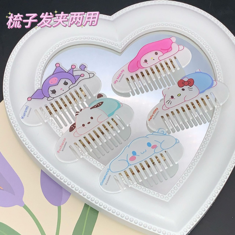 Sanrio Series Comb Small Hairpin Girl เครื่องประดับผมการ์ตูนน่ารัก