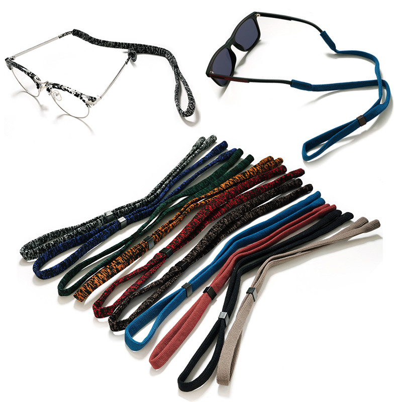 กีฬาแว่นตาสายคล้องแว่นตาเชือกเส้นเล็กแว่นตากันลื่นโซ่แว่นตาอุปกรณ์เสริมเชือกกันลื่น