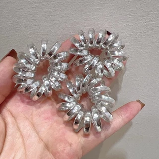 Spiral Hair Rope Hair Ties Rubber Ponytails Headwear Accessory