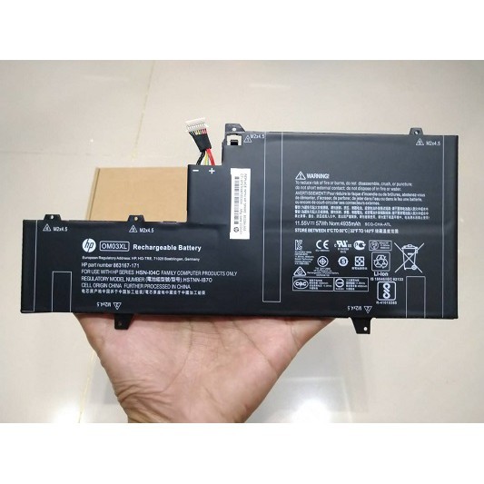 ✿BATTERY ORIGINAL HP แบตเตอรี่ ของแท้ HP EliteBook X360 1030 G2 863167-171 OM03XL ราคา ถูกที่สุด ดีลบีเคเค แกลเลอรีภาพที่ 8