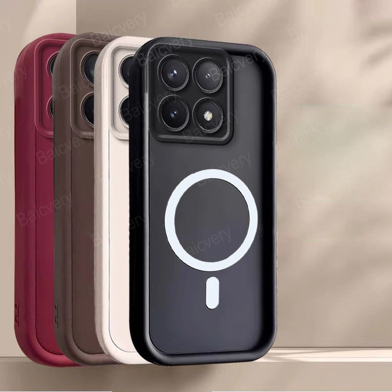 สําหรับ Honor X7C 4G ALT-NX2 200 สมาร์ท 5G พร้อมสติกเกอร์แม่เหล็กขอบสีสันสดใสป้องกัน TPU Shell Cover