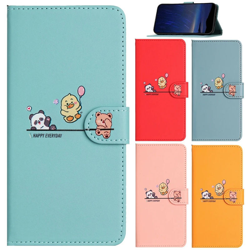 SAMSUNG สําหรับSamsung Galaxy A07 A17 A06 A16 A26 A36 A56 A05S A15 A25 A35 A55 A14 A24 A34 A54 5Gกรณี3Dสัตว์แมวน่ารักโทรศัพท์หนังกระเป๋าสตางค์พลิกปลอกผู้หญิง