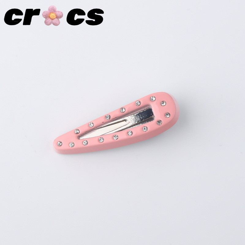 Jibbitz จี้คริสตัลเพชร โลหะ แฟชั่น อุปกรณ์เสริม สําหรับรองเท้า crocs