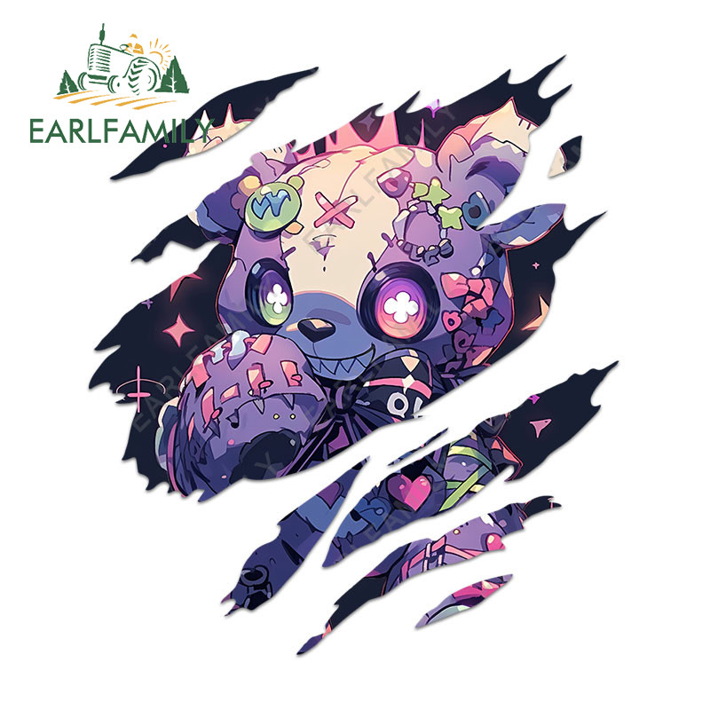Earlfamily 13 ซม.BurryrickอะนิเมะTearรถสติกเกอร์บุคลิกภาพกันน้ําWindows Air Conditioner JDMไวนิลDecalครีมกันแดดรถจัดแต่งทรงผม