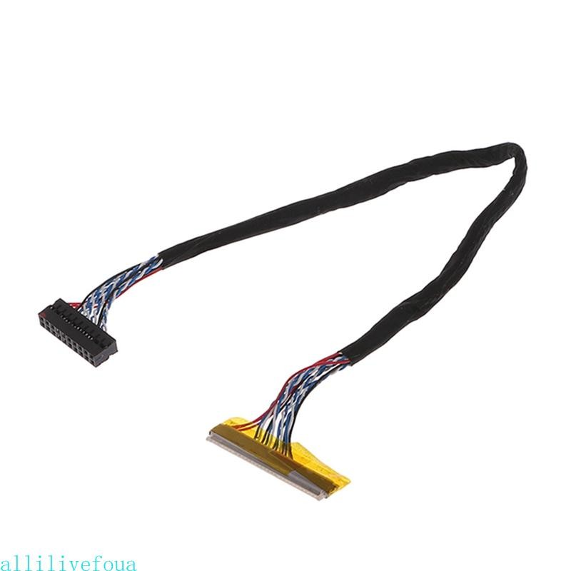 Allilivefoua Universal FIX 30 Pin 1ch 6bit LVDS สาย 26 ซม.สําหรับ 14 1-15 6 นิ้วแผง LCD