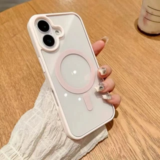 เหมาะสําหรับ iPhone 16 Pro Max 16plus 15 14 13 12 11 Pro Max 14Plus 15Plus เคสโทรศัพท์, เคสป้องกันโปร่งใสหรูหรา, เคสนิ่มแม่เหล็ก