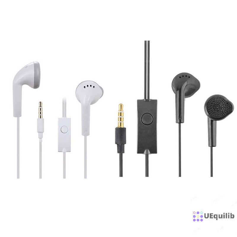 Uequilib เหมาะสําหรับ Samsung Galaxy S10 S9 S8 A50 A71 สําหรับ C550 S5830 S7562 EHS61 หูฟัง 3.5 มม.ชุดหูฟังแบบมีสายในหูพร้อมไมโครโฟนใหม่