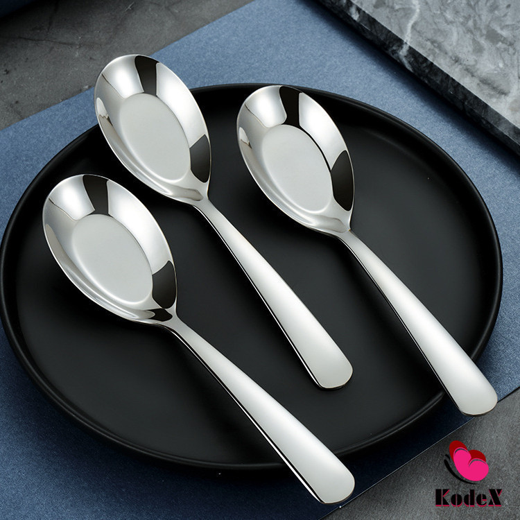 KDX ช้อนสแตนเลส ช้อนข้าว ซุป ตักโจ๊ก stainless steel spoon ราคา ถูกที่สุด ดีลบีเคเค แกลเลอรีภาพที่ 4