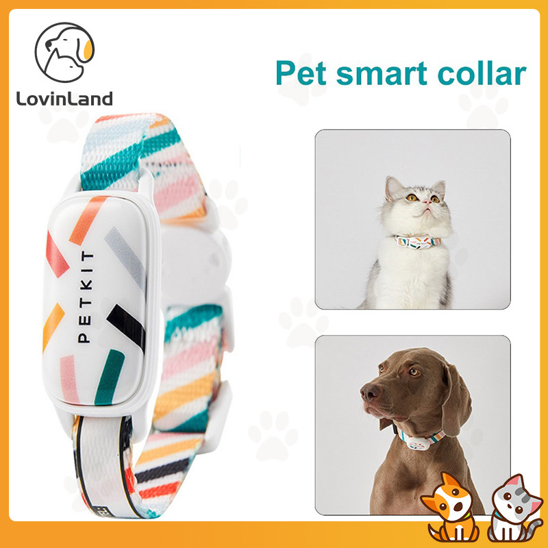Petkit สมาร์ทแมวและสุนัขปลอกคอกันน้ํา Cat & Dog ป้ายชื่อ Bluetooth Locator การตรวจสอบสุขภาพ Anti Choking ปรับปลอกคอสัตว์เลี้ยงอุปกรณ์เสริม