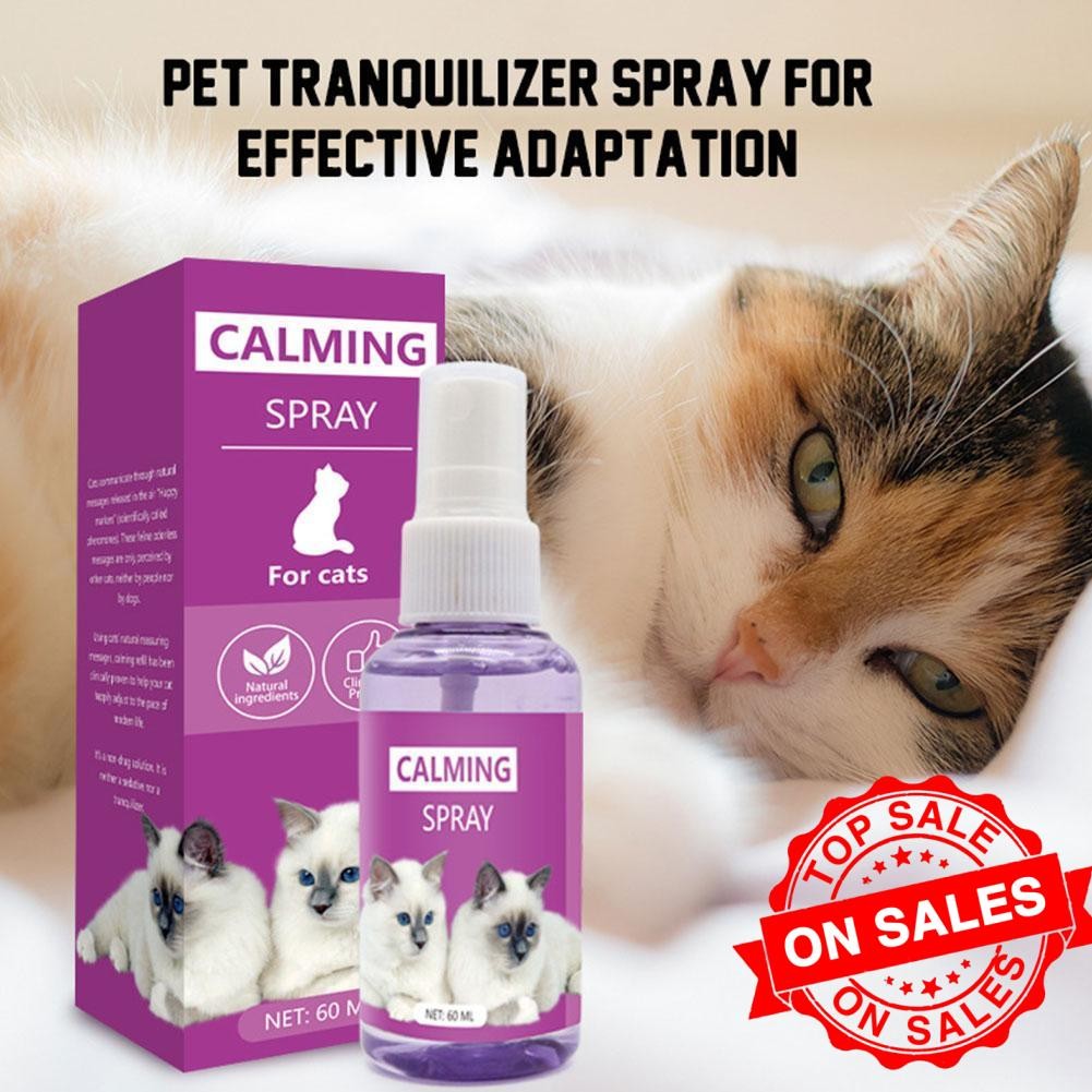 Cat Soothing Sprayฟีโรโมน Cat Anti-stress น้ําหอมฟีโรโมนอารมณ์ Soothing Spray J7p0