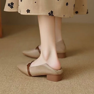 Atikota ผู้หญิงรองเท้าแบนสุภาพสตรีแฟชั่น Pointed Toe ปากตื้นน้ําหนักเบาแฟลตอเนกประสงค์