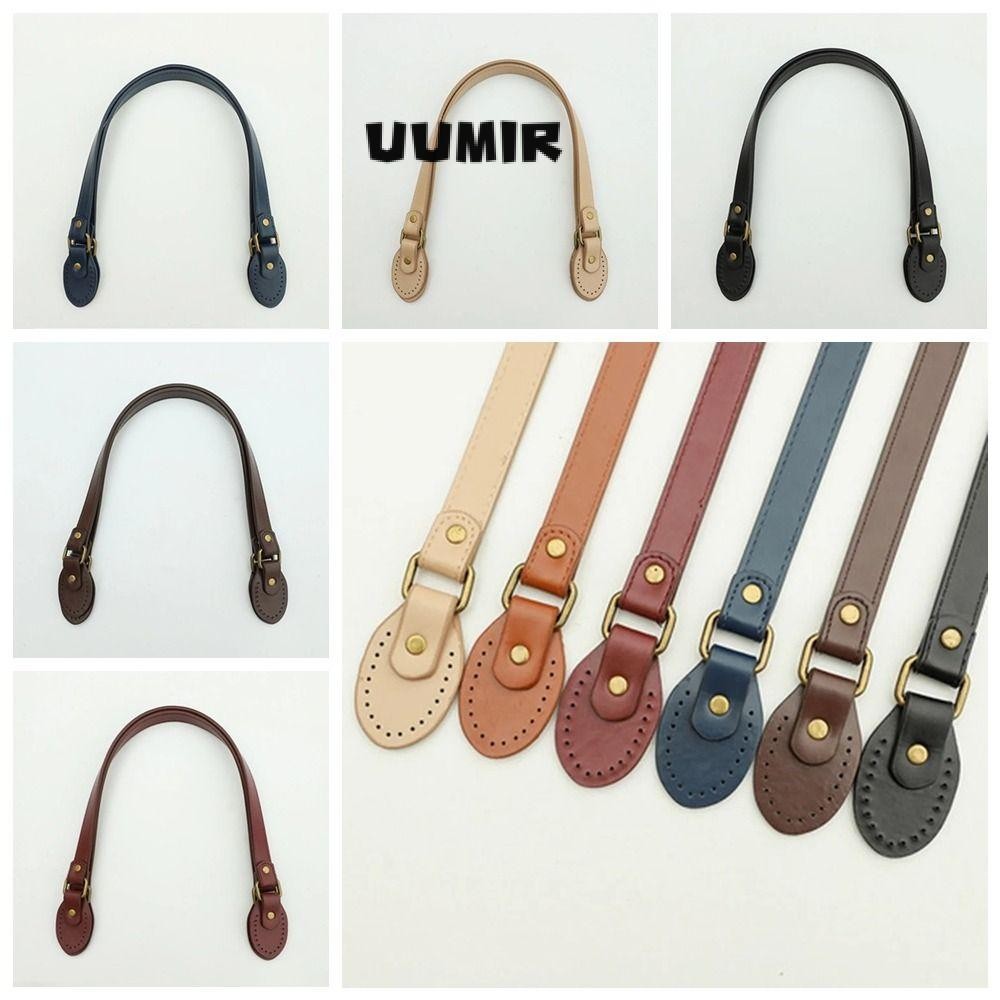 UUMIR สายรัดสายสะพาย ที่จับกระเป๋าหนัง PU 52 ซม. อุปกรณ์เสริมทดแทน DIY สําหรับกระเป๋าถือและกระเป๋าสะพายข้าง
