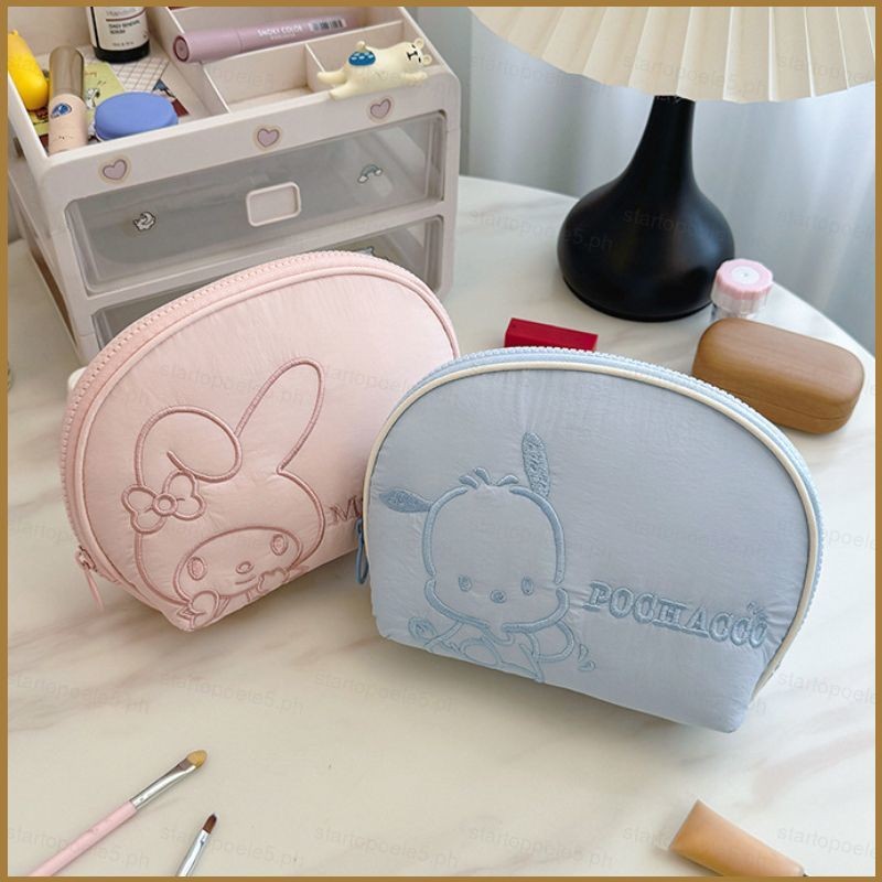 Sta5 Sanrio Kuromi Hello Kitty My Melody การ์ตูนน่ารักแฟชั่นกระเป๋าถือกระเป๋าแต่งหน้าความจุขนาดใหญ่กระเป๋าห้องน้ํา
