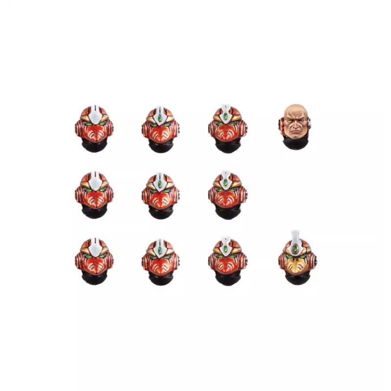 Thousand Sons THOUSAND SNS MKVI HEADS Unpainted เรซิ่นรุ่นกล้องจุลทรรศน์รุ่น MK6头 H770