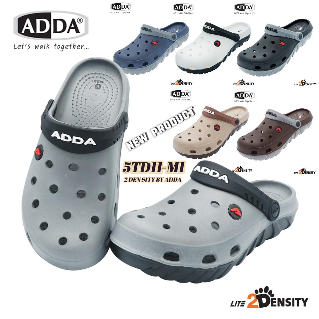 ADDA รุ่น 5TD11 SIZE (7-10) 2DENSITY นุ่มสวมใส่สบายมีสายรัดหลังมาให้เพิ่มความกระชับ รองเท้าหัวโต