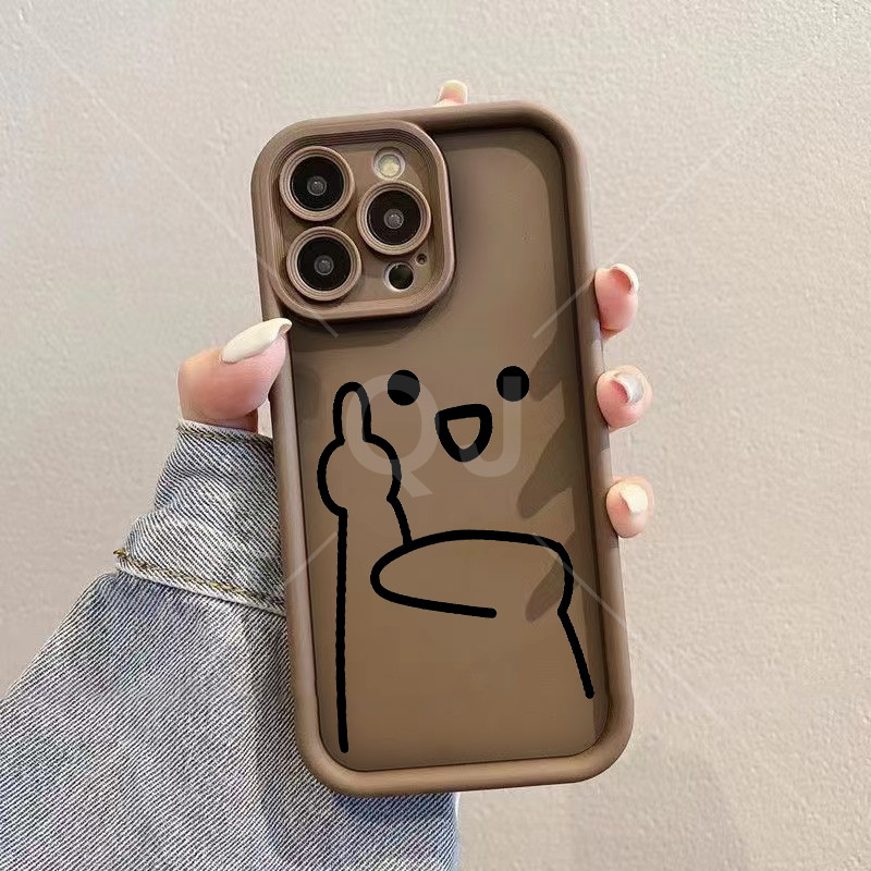 Emery Q18 Middle Finger Smiley Face สําหรับ Xiaomi POCO 1111