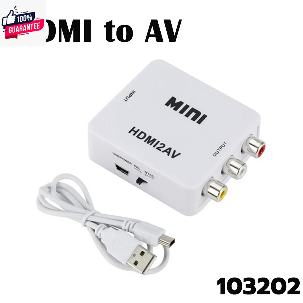 HDMI to AV Converter/กล่องแปลงHDMI  to AV