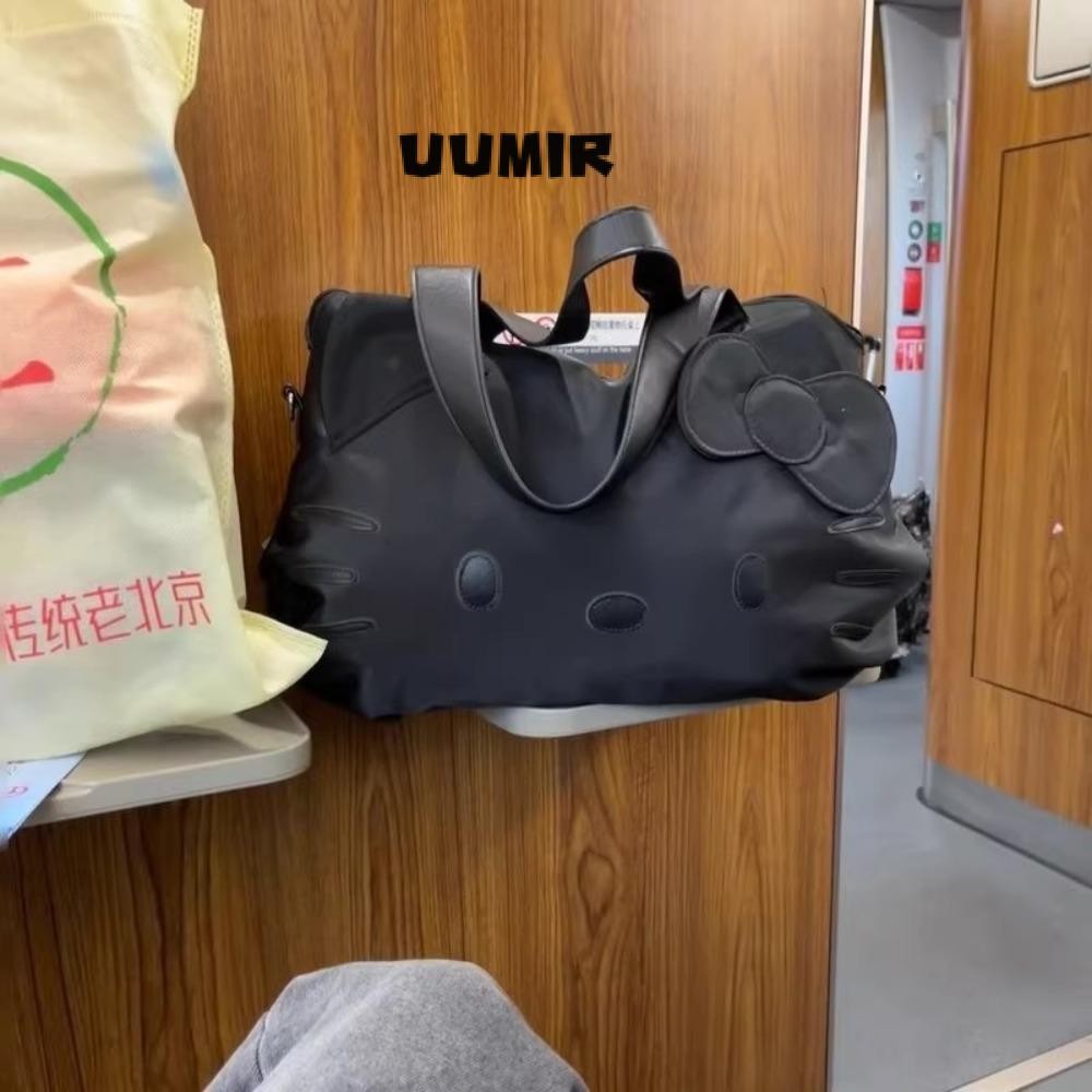 UUMIR กระเป๋าเดินทาง, กระเป๋าโท้ทสะพายไหล่ความจุขนาดใหญ่ไนลอน, กระเป๋าใส่รถเข็นแบบมีแขนได้